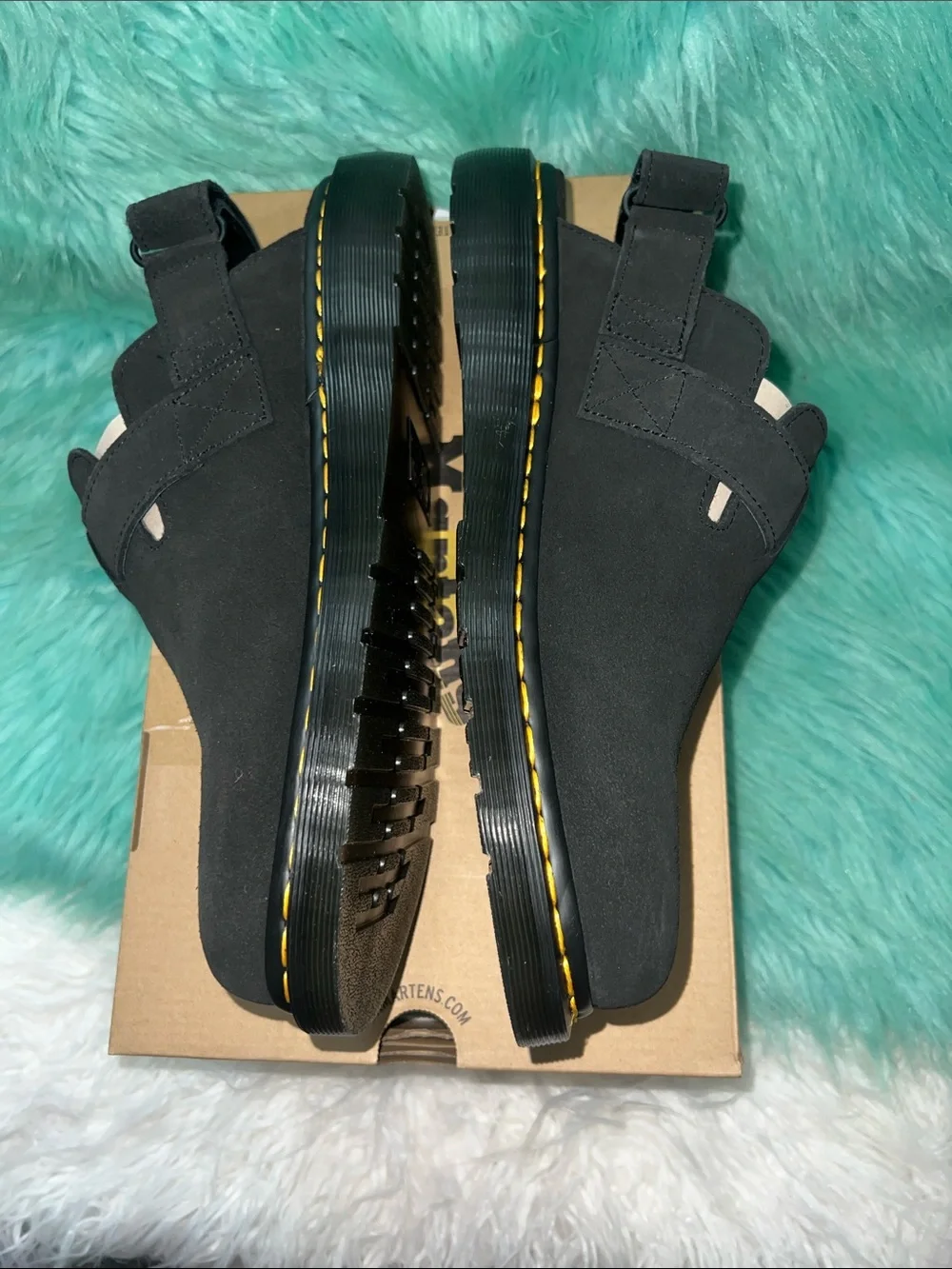 NIB Dr. Martens Black Suede Jorge II Slip-On Loafers with Buckle US 13
